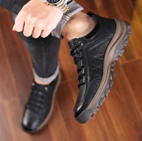 MATT - Zapatos para hombre de cuero hechos a mano ergonómicos