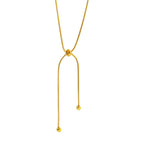 Elara Collar Ajustable de Acero Inoxidable Chapado en Oro de 18K