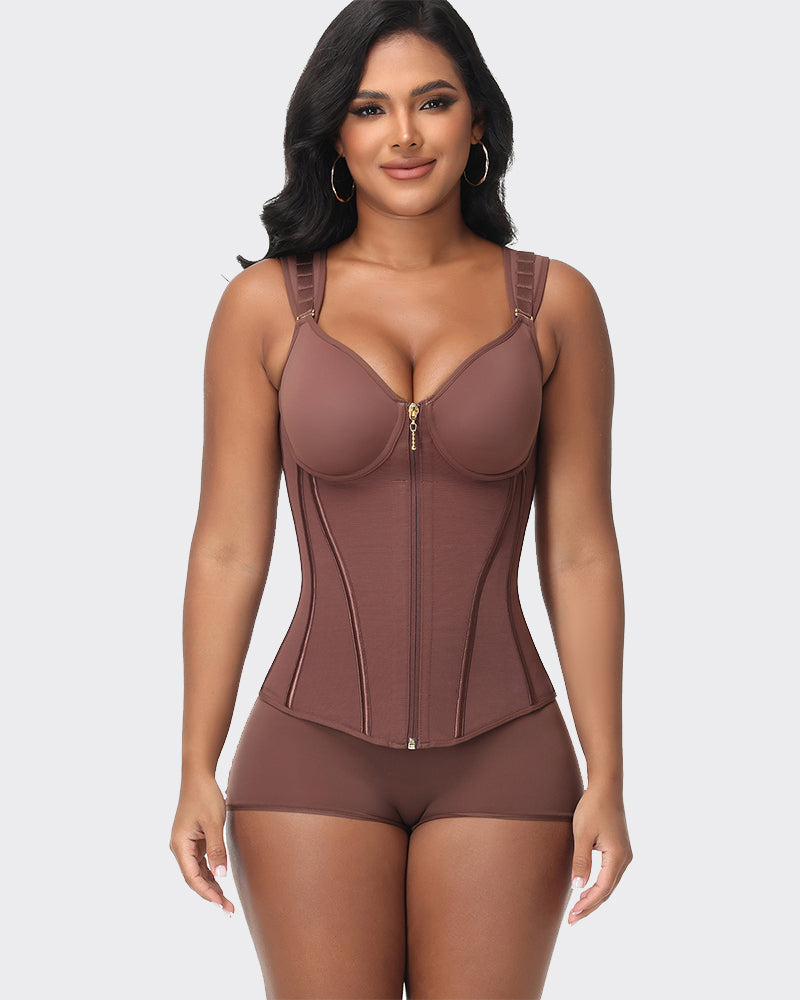 Top Faja Corset de Doble Compresión con Sujetador Integrado | Shapshe
