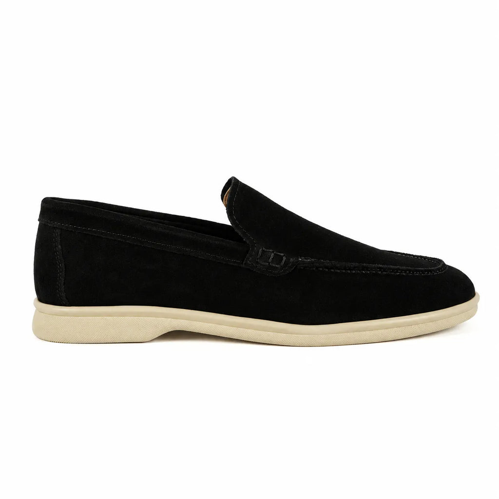 Mocasines Portofino en Ante Negro