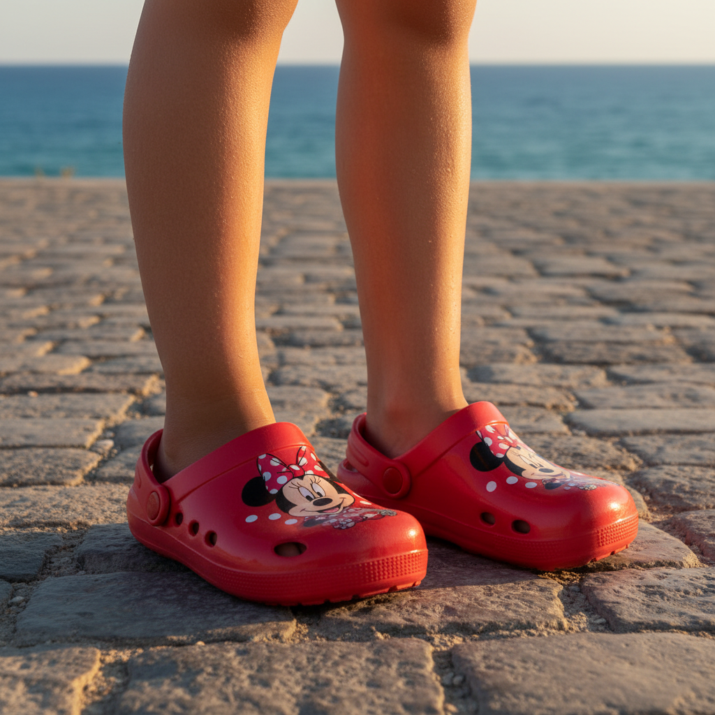 Sandalias de Goma Disney Minnie Rojo Tallas 26-33