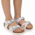 Sandalias PLAKTON Niña Estampado Arcoíris Tallas 24-35