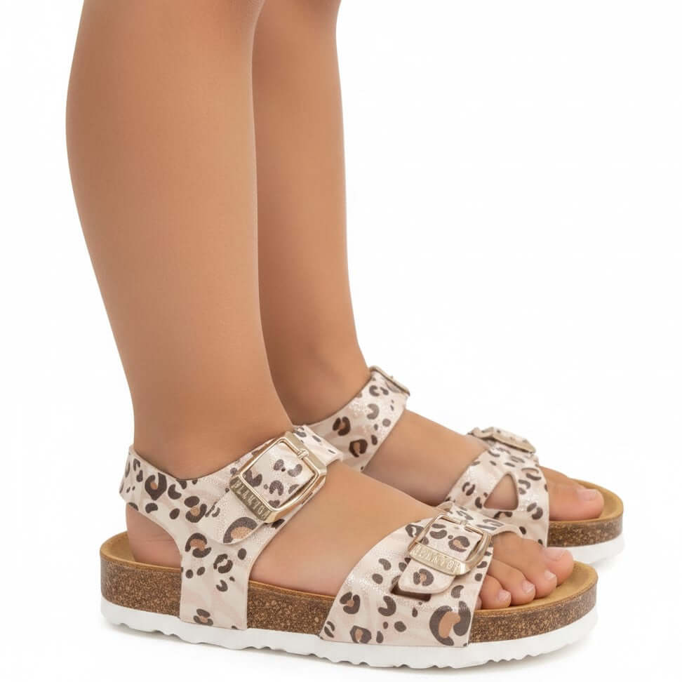 Sandalias PLAKTON Niña Estampado Animal Print Tallas 24-35