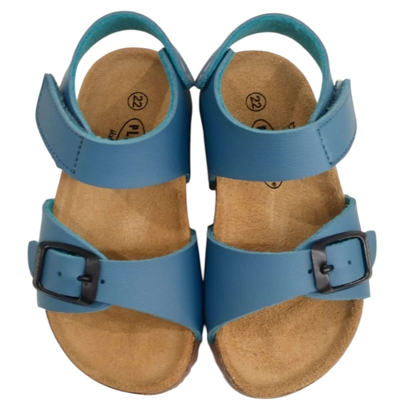 Sandalias PLAKTON Primeros Pasos Jeans Velcro y Hebilla Tallas 19-24