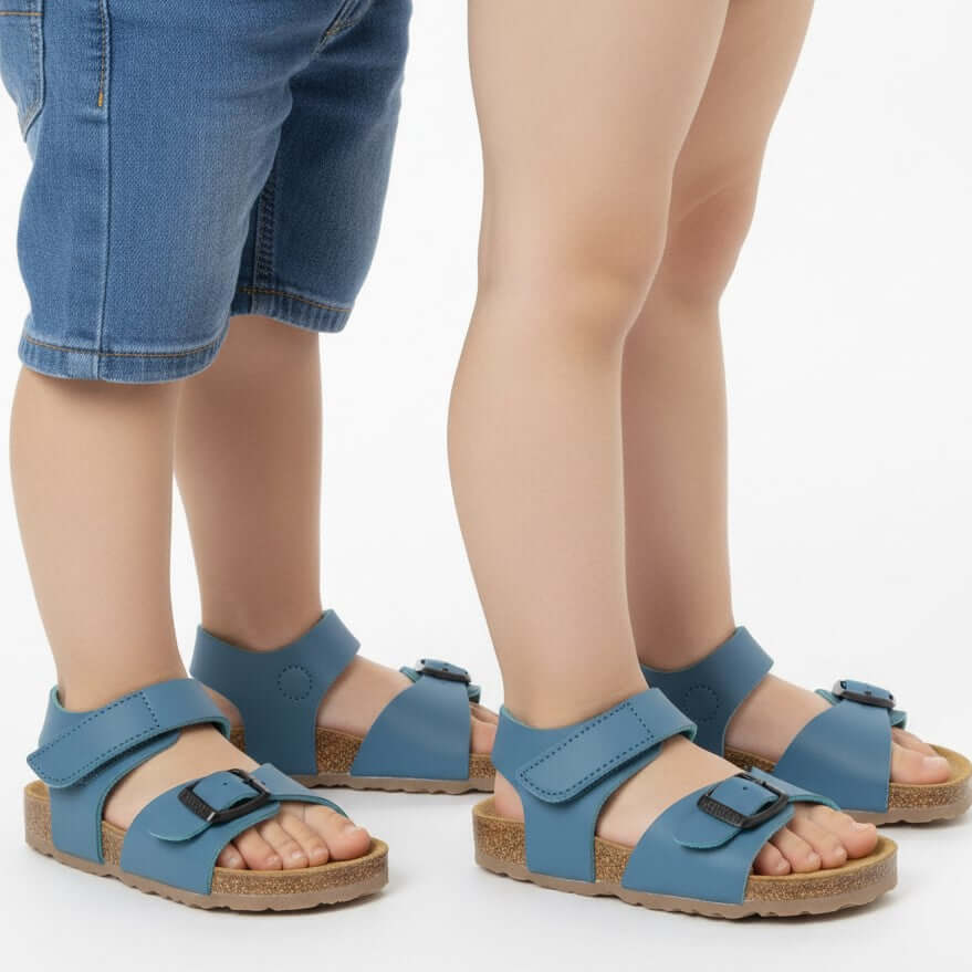 Sandalias PLAKTON Primeros Pasos Jeans Velcro y Hebilla Tallas 19-24