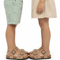Sandalias Niño Niña Plakton Beige | Hebilla Piel Genuina Antideslizante | Tallas 24-35
