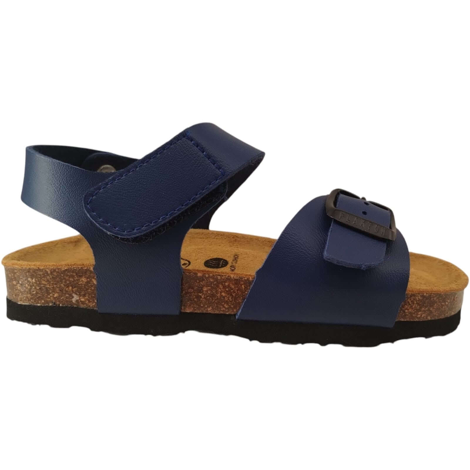 Sandalias Niño Plakton Azul | Hebilla Velcro Piel Genuina Antideslizante | Tallas 24-35
