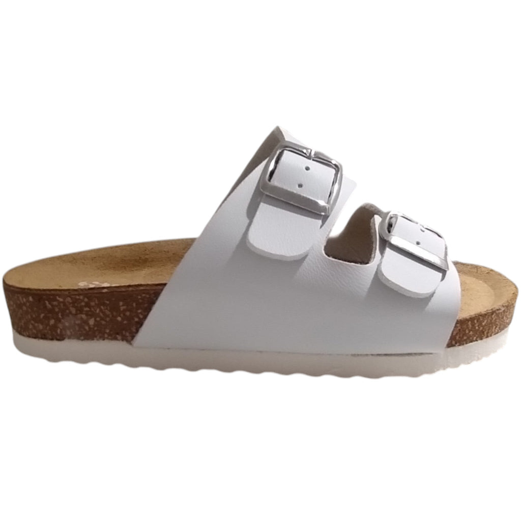 Sandalias SUPERGA Blanco Modelo Chancla Made in Italy Tallas 30-35