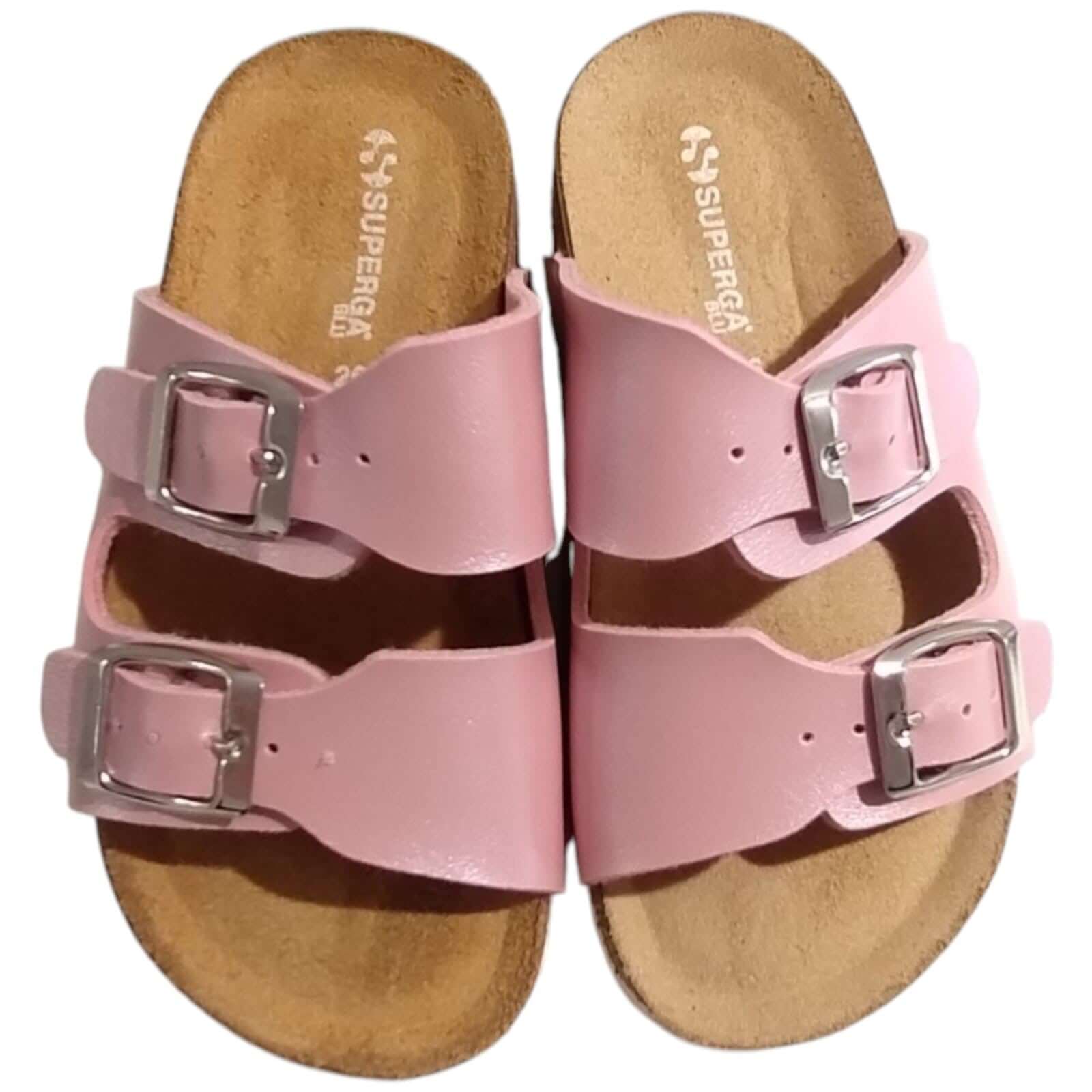 Sandalias SUPERGA Rosa Modelo Chancla Made in Italy Tallas 24-35