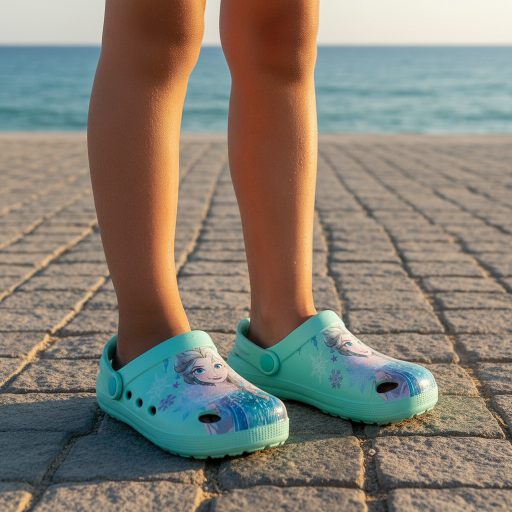 Sandalias de Goma Disney Frozen Verde Agua Tallas 28-33