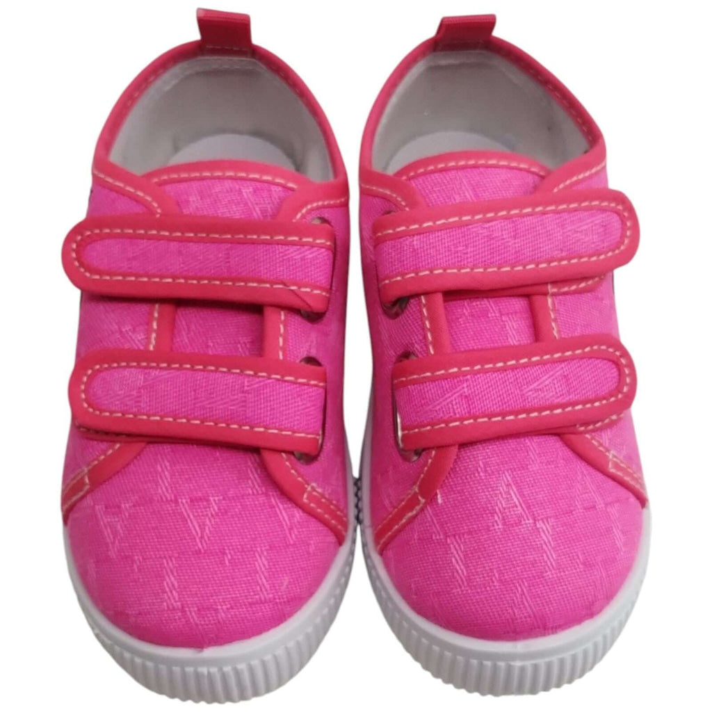 Zapatillas SUPERGA Niña Lona Fucsia con Velcro Tallas 25-30