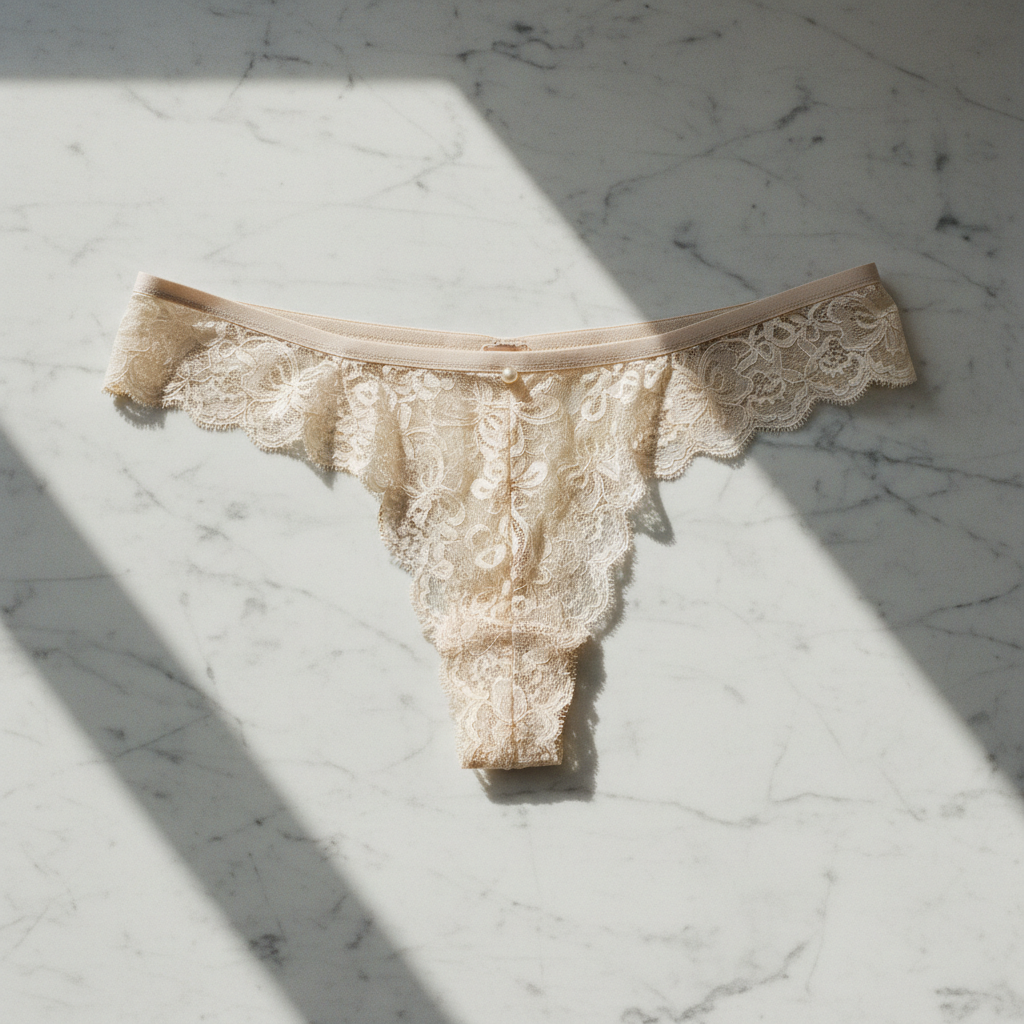 Smooth Lace Thong