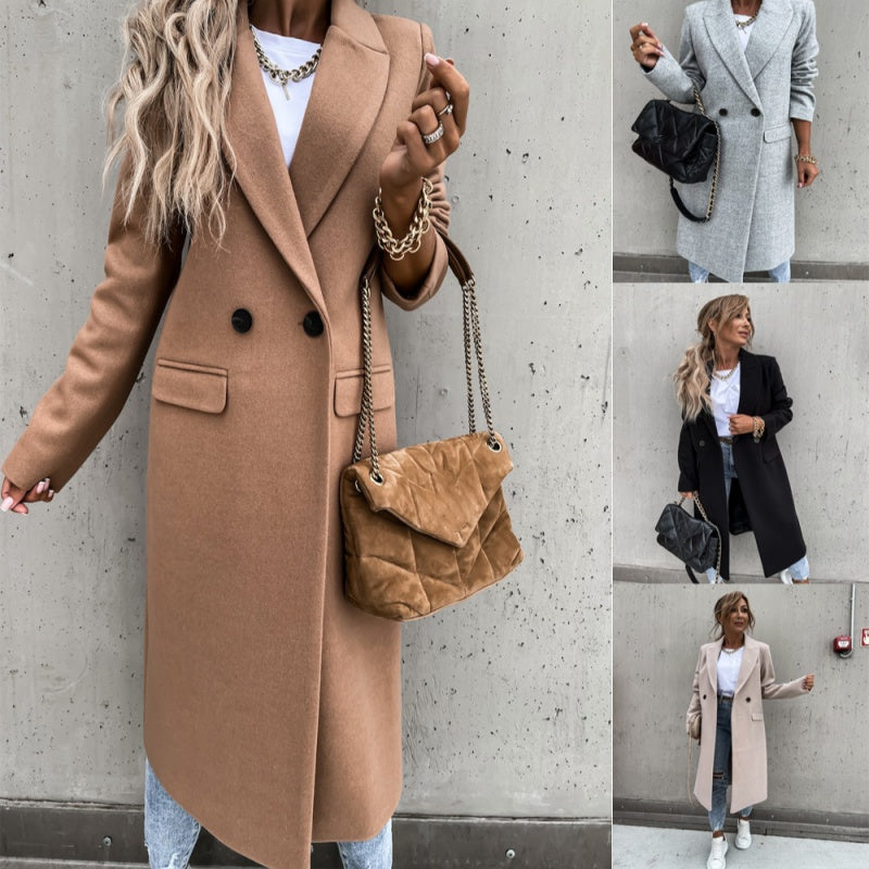 Abrigo largo de invierno para mujer