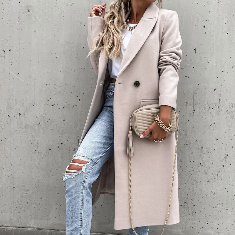 Abrigo largo de invierno para mujer
