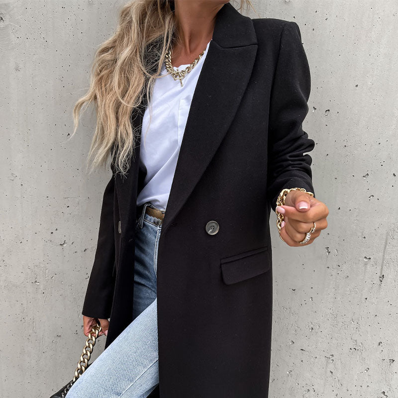 Abrigo largo de invierno para mujer