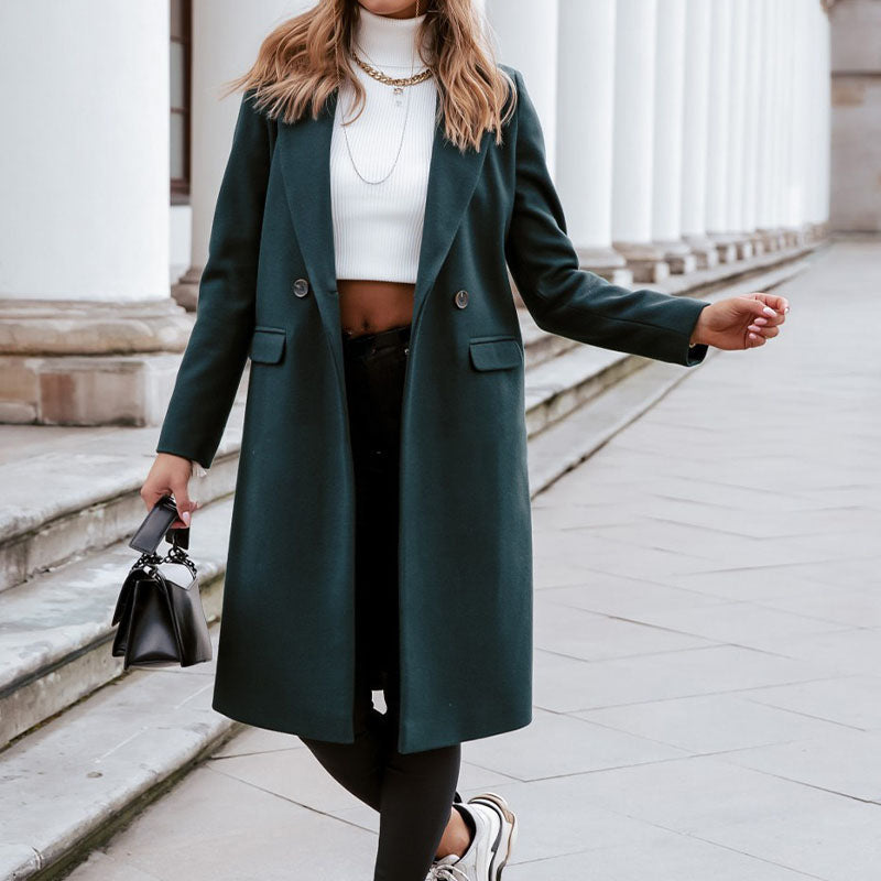 Abrigo largo de invierno para mujer