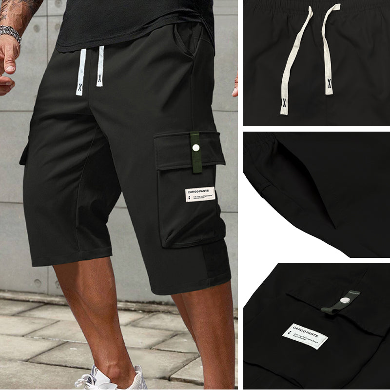 Dante |  Pantalones cargo capri con cordón para hombre