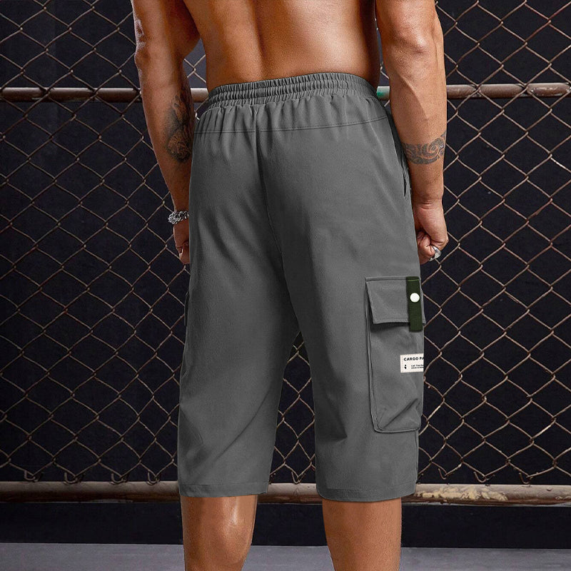 Dante |  Pantalones cargo capri con cordón para hombre