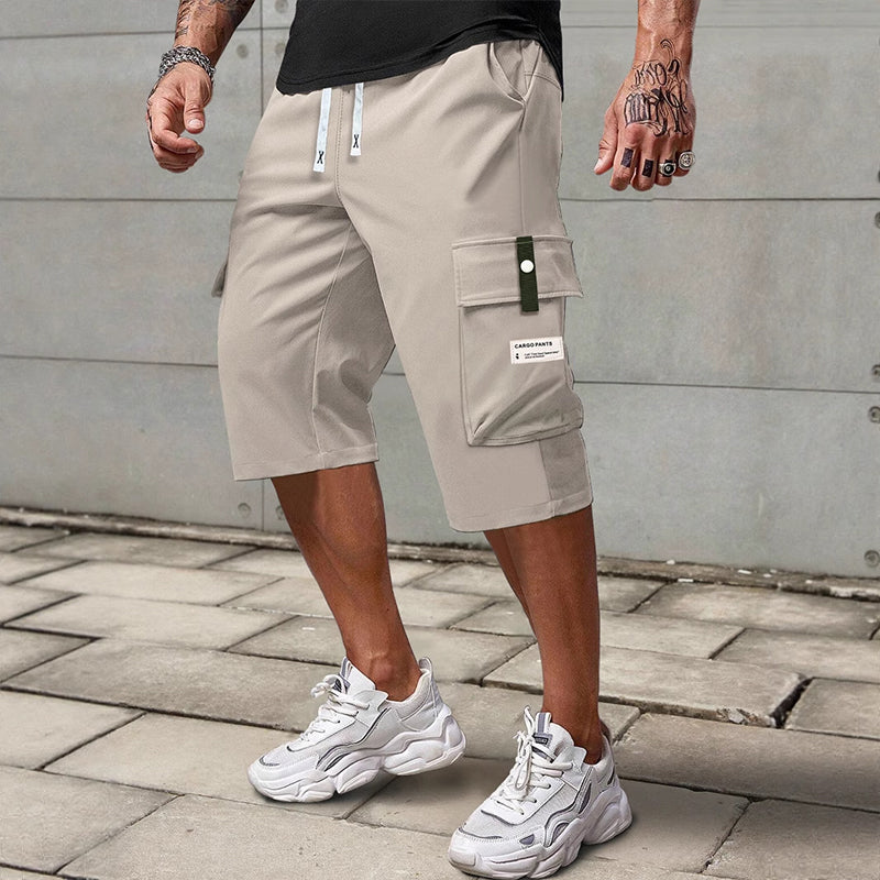 Dante |  Pantalones cargo capri con cordón para hombre
