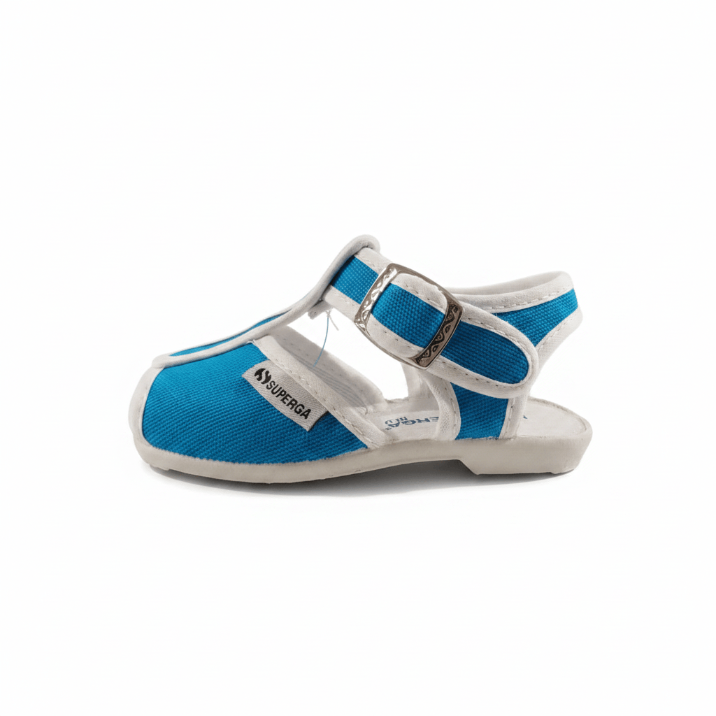 Sandalias Superga 1200 Turquesa Unisex | Primeros Pasos Flexibles Antideslizantes