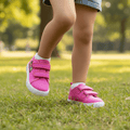 Zapatillas SUPERGA Niña Lona Fucsia con Velcro Tallas 25-30