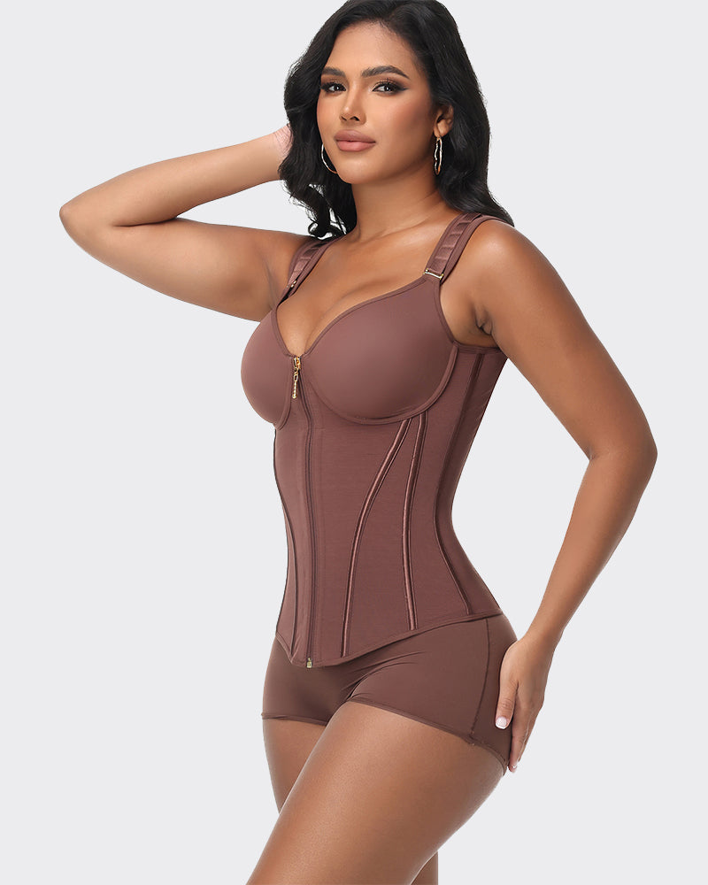 Top Faja Corset de Doble Compresión con Sujetador Integrado | Shapshe