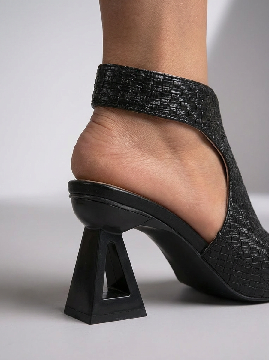 Aura | Tacones Trenzados con Bloque para Mujer